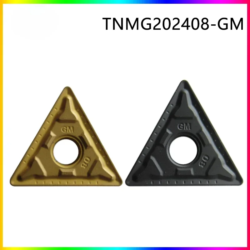 NEW 10pcs/box tnmg220408-gm inserts is suitable for semi-finishing of steel, stainless steel and cast iron materials tnmg2204 gm