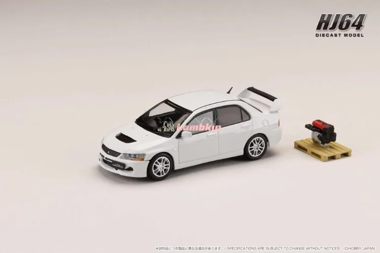 Hobby-Mitsubishi Lancer generación 8, modelo de coche deportivo GSR EvoVIII con motor, Japón 1:64