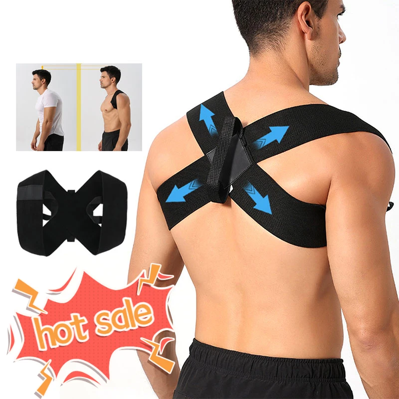 1Pc Posture Neck and Shoulder Corrector Posture Corrector,Adjustable Upper Posture Support Breathable Shoulder Back Straightener