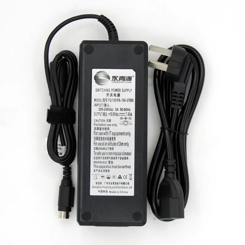 

Yongqingyuan YQ-1501FA-190-07890 19V 7.89A 150W AC Adapter Charger For AIO Laptio Power Supply 4-Pin Din Plug