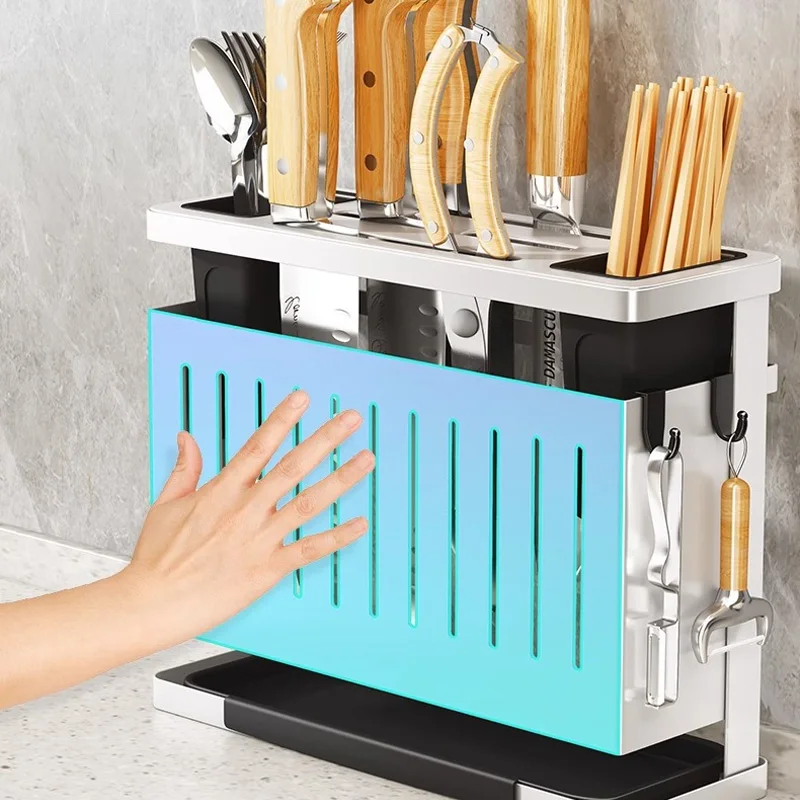 Kitchen Utensils Useful Things Knife Holder Kitchen Knives Stand Chef Accessories Home Items Storage Rack Dining