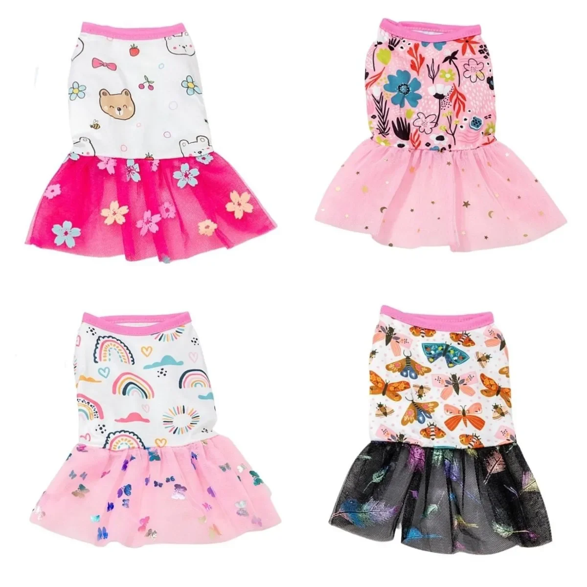 

Spring Summer Lace Dog Dress Pets Princess Skirt Mesh Dog Clothes Small Dogs Cats Fashion Style Puppy Skirt Chihuahua