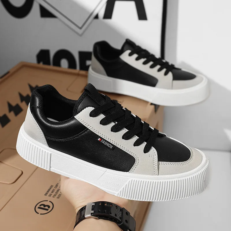 

Spring Men Casual Shoes Board Shoes for Men Fashion Men's Sneakers 2025 Comfortabl Soft Male Thick-soled Shoes Tenis Hombres 운동화