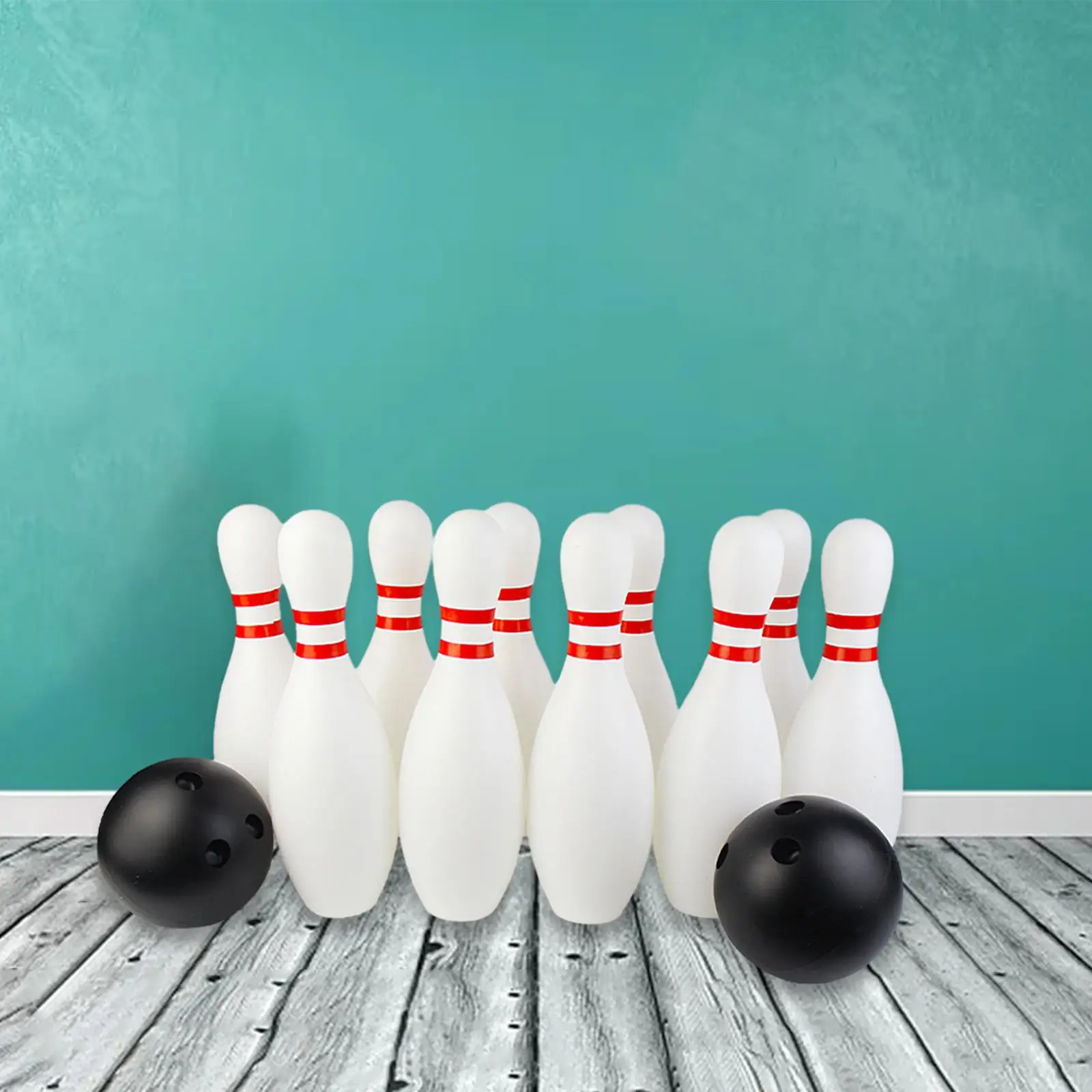 Kids Bowling Set Backyard Activities 10 Bowling Pin and 2 Balls for Ages 3-8