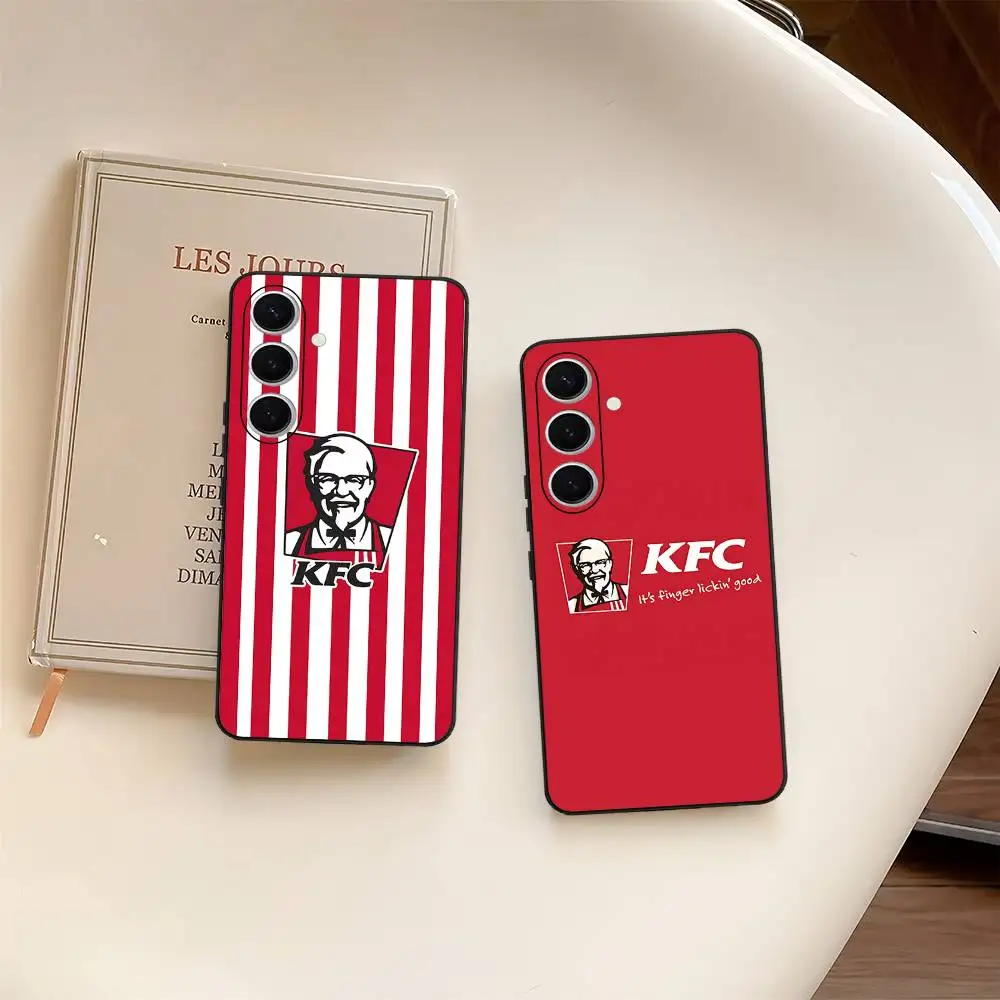 Fried Chicken Burger K-K-KFC Phone Case For Samsung S 24 Fe 25 Ultra Plus 20 Lite 21 30 22 23 24 22 Ultra 5G Fundas
