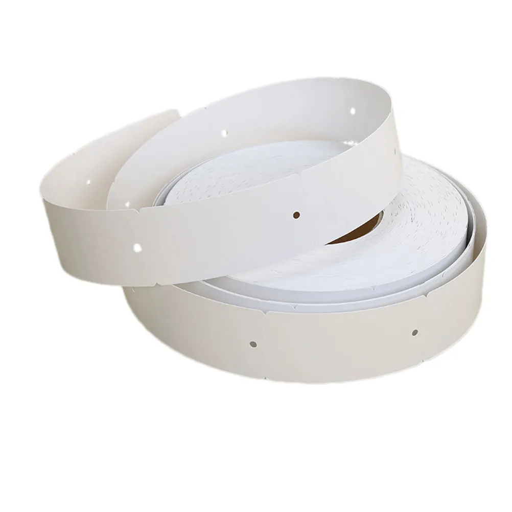 

1 рулон элегантных пустых бирок-ярлыков из плотной бумаги для индивидуальной маркировки одежды, 40x80 мм, белые бумажные бирки