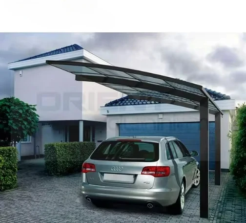 

High Quality modern Outdoor Park Metal Garage Cover Shade Shed Polycarbonate Roof Aluminum Heavy Carport For Car Parking