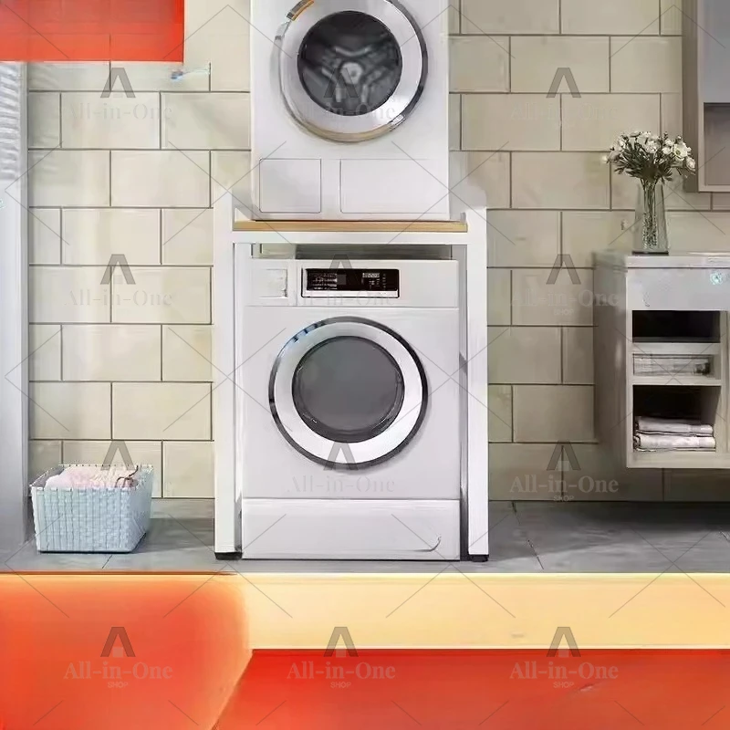 Washing machine rack Household floor-to-ceiling balcony Bathroom storage rack upper tumble dryer rack
