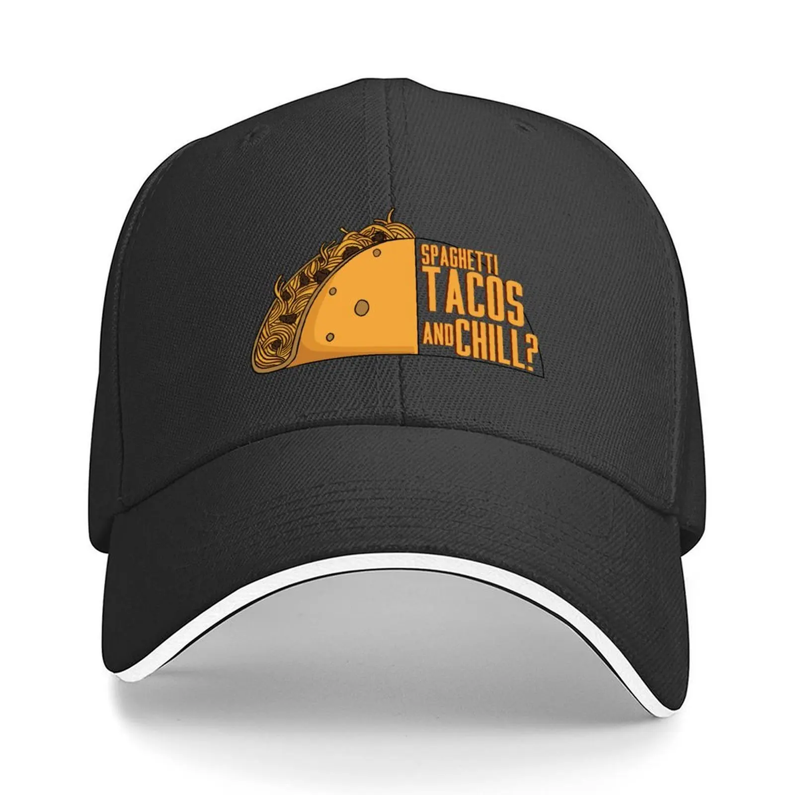 

Tacos and chill Baseball Cap Luxury Hat Hat Man For The Sun Vintage Designer Hat Golf Wear Men Women's