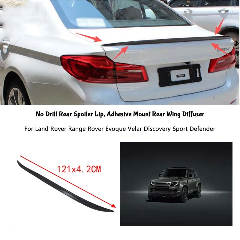 For Land Rover Range Rover Evoque Velar Discovery Sport Defender Rear Wing Lip Car Rear Trunk Boot Lip Spoiler Wing