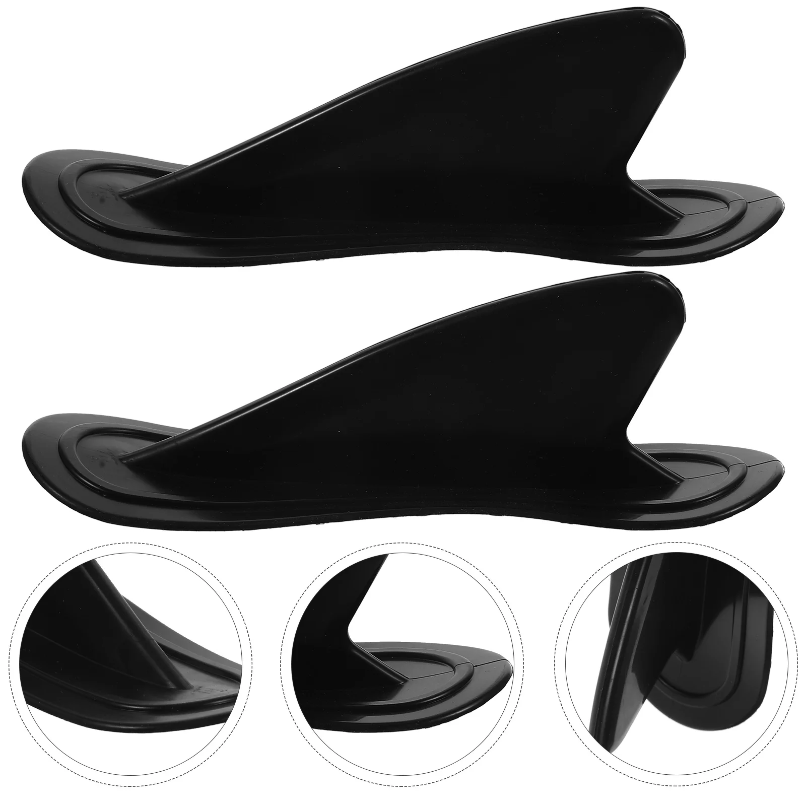 2 Pcs Rudder Surf Fins Stick Kayak Paddle Boats Surfboard Tail Shark-fin Inflatable Marine