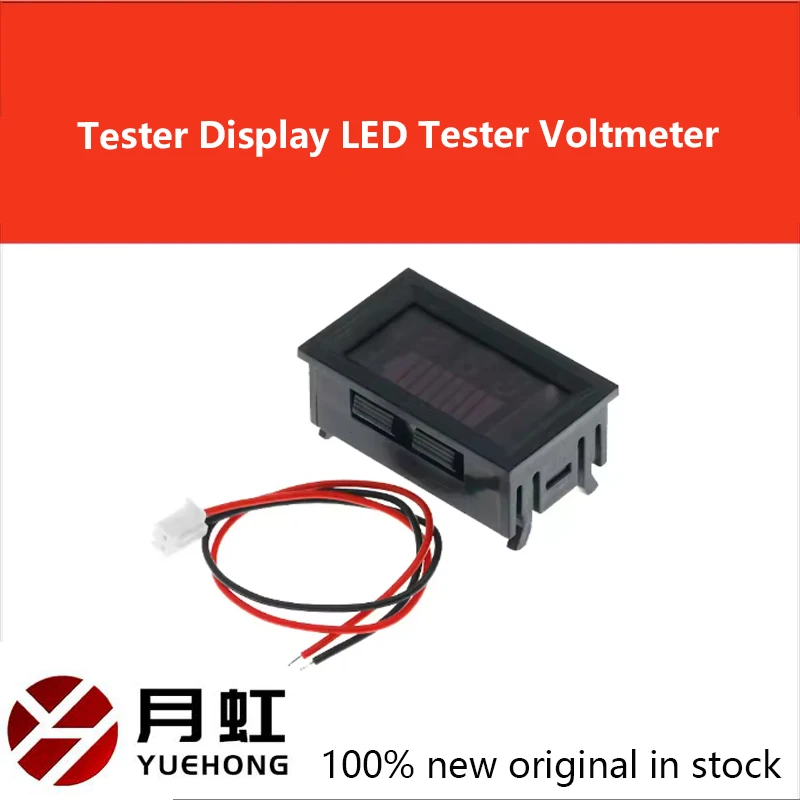 1PCS 12V 24V 36V 48V 60V Car Battery Charge Level Indicator Lithium Battery Capacity Meter Tester Display LED Tester Voltmeter