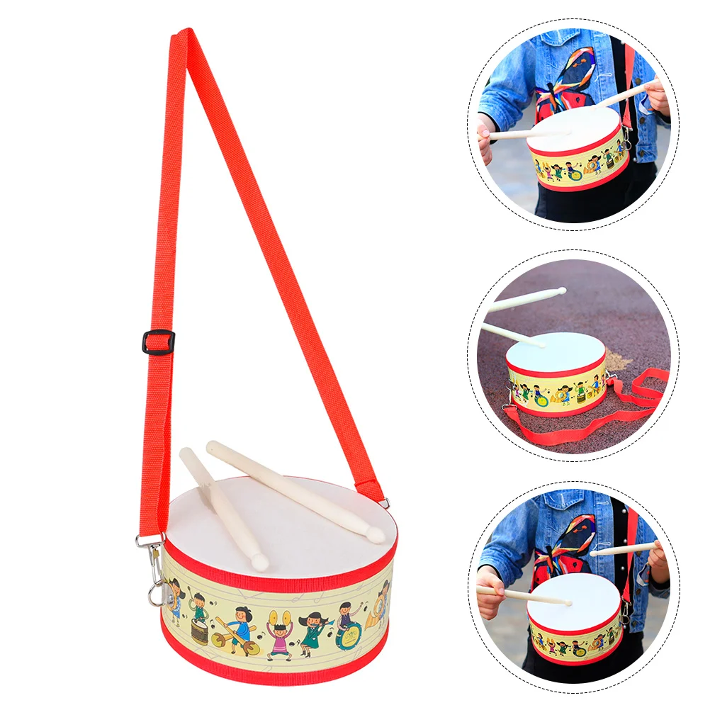 

Children's Double Sided Drum Children’s Toys Music Knocking Musical Instrument Wooden Toddler