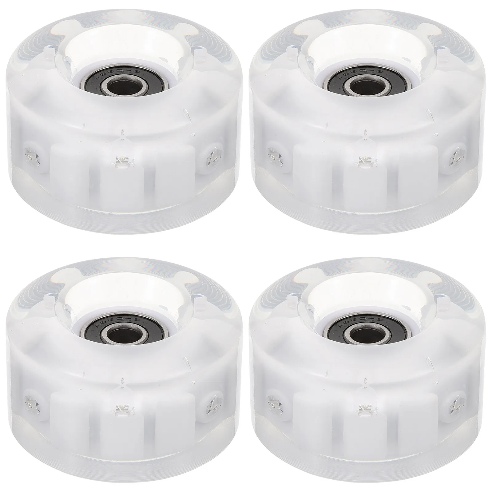 

Комплект светящихся в темноте роликовых колес из полиуретана для уличных асфальтовых и бетонных скейт-пандусов, для начинающих