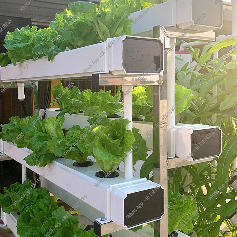 Hydroponics Growing System Vegetable Strawberry Planting Smart Indoor Planter Vertical Led Aerobic System Gardening Equipment