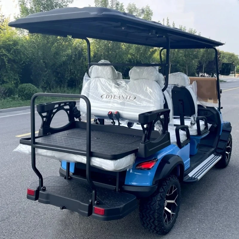 Design Solar Panel 6 Seater Golf Cart Electric Utility Vehicle Classic 5KW Hunting Off-Road Electric Vehicle