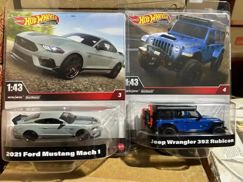 HOT WHEELS PREMIUM 1:43 Fast and the Furious jeep wrangler 392 Rubicon ford mustang machi1 HMD41 diecast alloy car model gift