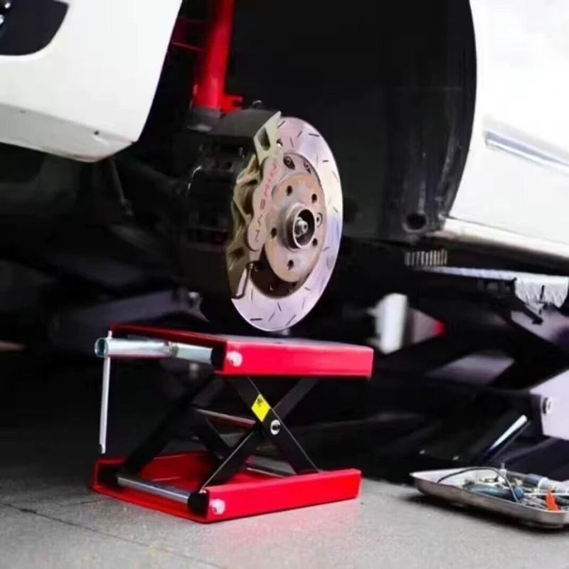 Imagem -05 - Motocicleta Scissor Lift Jack com Deck Largo Pino de Segurança para Bicicletas e Motos