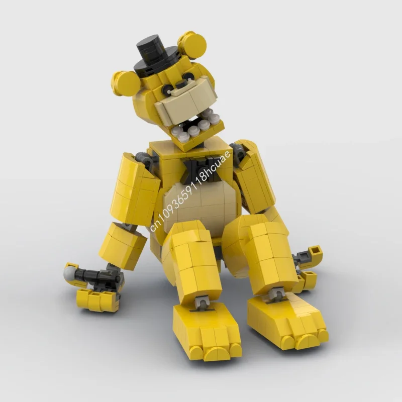 

489pcs MOC Golden Freddy FNAFes Building Blocks Christmas Construction Best Birthday Gift Ideas for Kids STEM Educational Gift