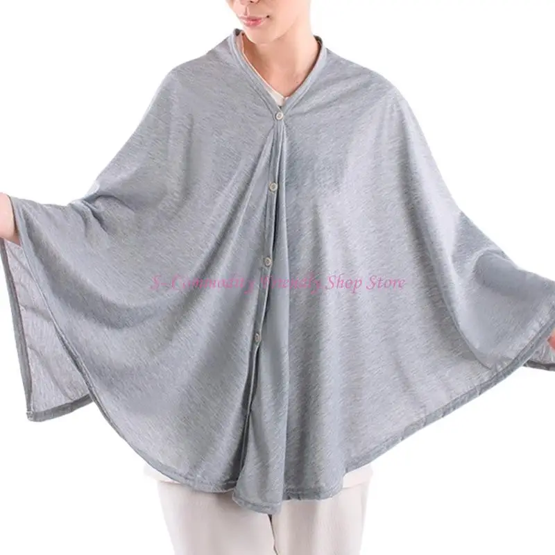 

85AE Multipurpose Breastfeeding Scarf Cotton Nursing Towel Comfortable Privacy Sleeve