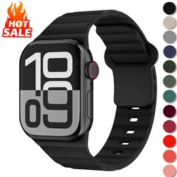 Silicone Strap for Apple Watch band 44mm 40mm 46mm 41mm 42mm 45mm 38mm Bracelet Correa iWatch Series 10 9 8 7 6 SE Ultra 2 49mm