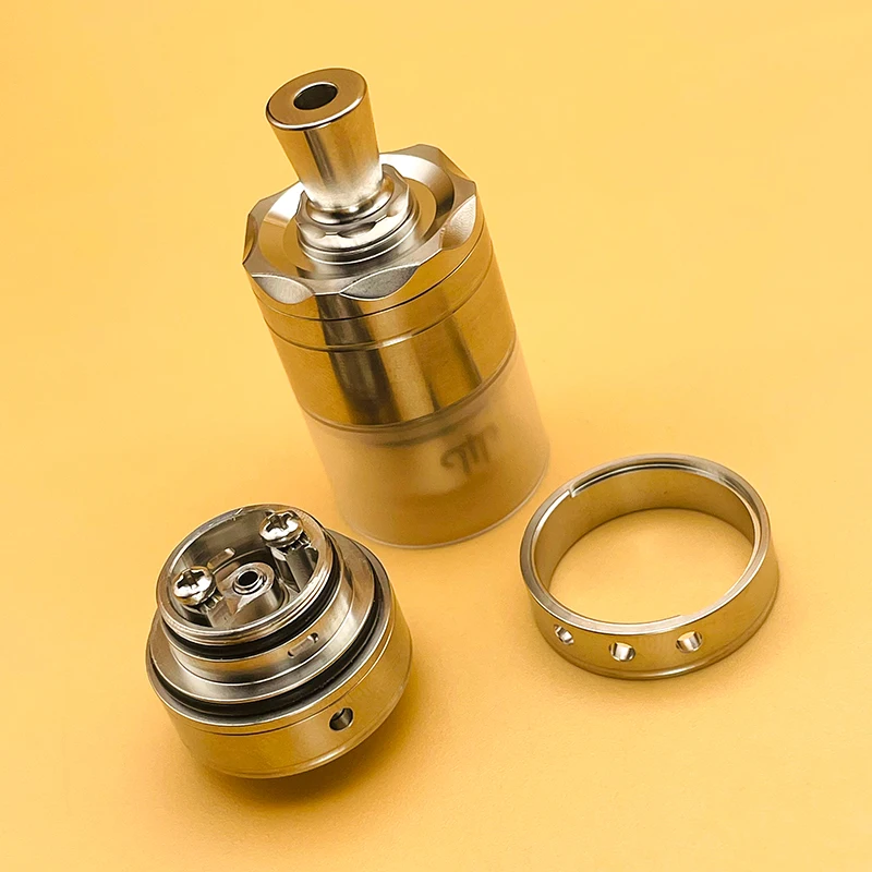 DSX Diplomat RTA MTL Atomizer 23mm 316ss Polishing Rebuildable Tank Bottom Airflow 3 Chambers Interchangeable Vape Vaporizer