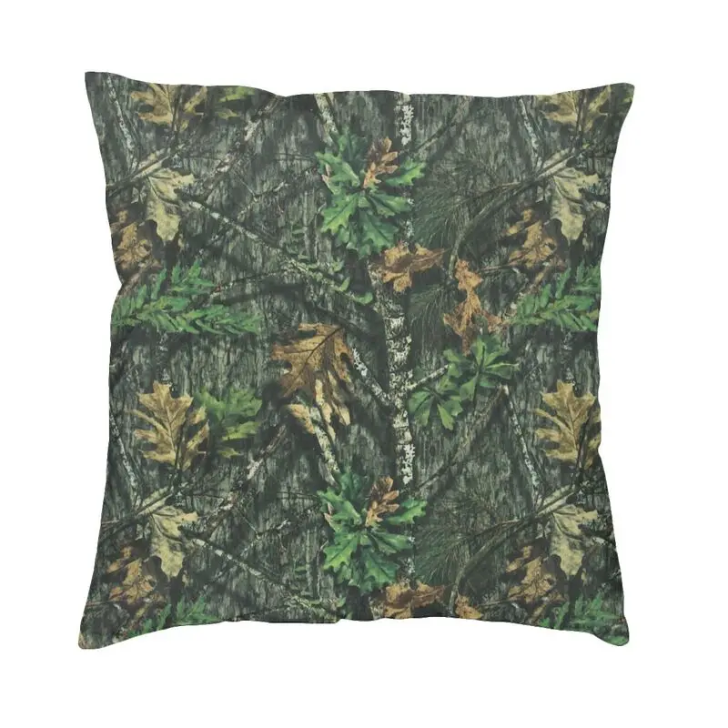 Mossy Oak Obsession Turkey Hunting Camo Pillow Case Bedroom Decoration Cute Cushions for Sofa Square Pillowcase