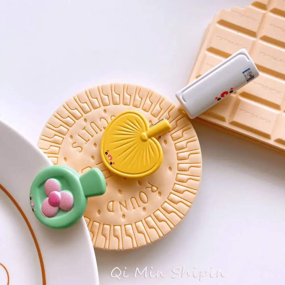 Personalized Mini Air Conditioner Summer Fan Hairpin Simulated Fan Cute Children Hairpin Headwear Geometric Cute Hair Clip Girls