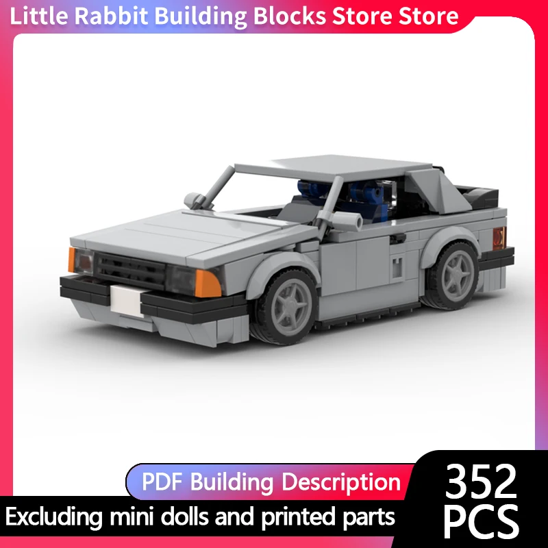 City Car Model MOC Building Bricks XR3i High-Performance Sports Car Modular Technology Children Holiday Gifts Assemble Toys Suit
