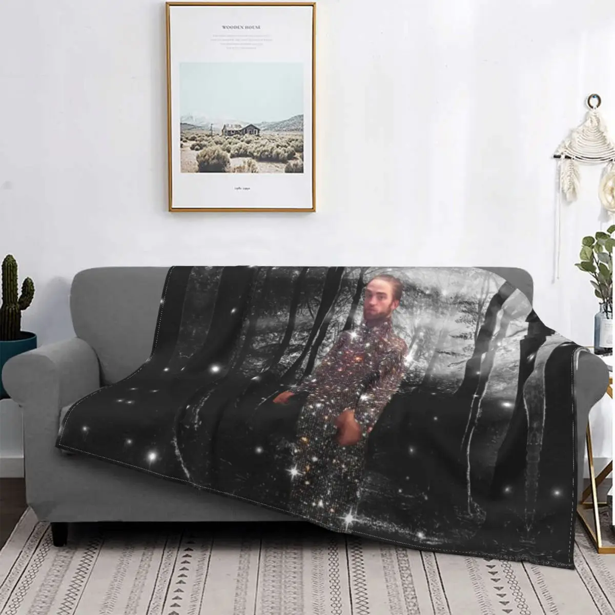 

Robert Pattinson Blanket Fleece Soft Flannel This Is The Skin Of A Killer Bella Throw Blankets for Bedroom Couch Travel Autumn