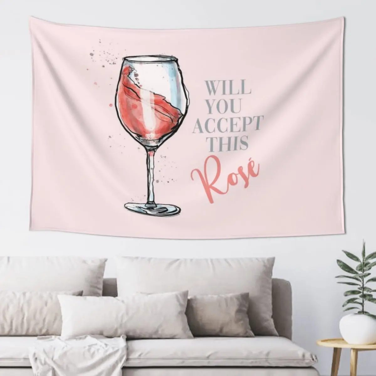 

Will You Accept This Rosé Tapestry Wall Deco Wall Mural Outdoor Decor For Bedroom Tapestry