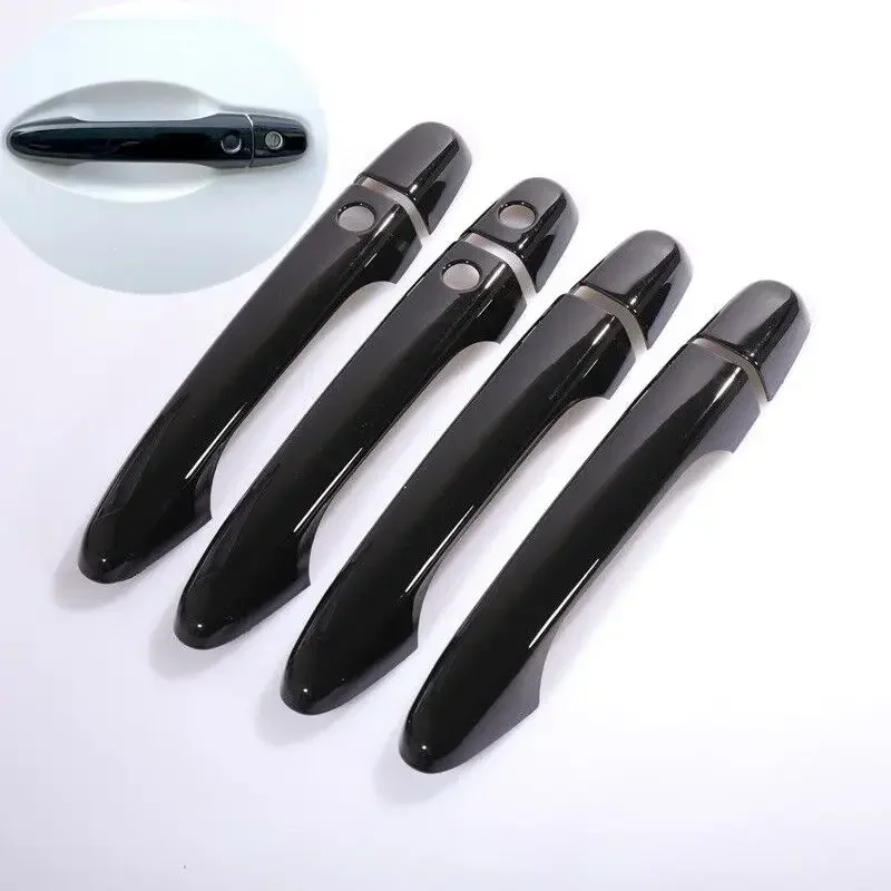 

Глянцевый черный хромированный чехол на дверные ручки автомобиля, декоративная накладка для Honda Civic 2012 2013 2014 2015 2016, аксессуары для стайлинга