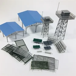 1:64 1:87 HO Scale Fence Tower  Scene City Building Sand Table Model Plastic Assembled Diorama Layout