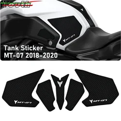 For Yamaha MT-07 FZ-07 FZ07 MT07 2018 2019 2020 Motorcycle Tank Pad Sticker Protector Decal Gas Knee Grip Side Tank Traction Pad