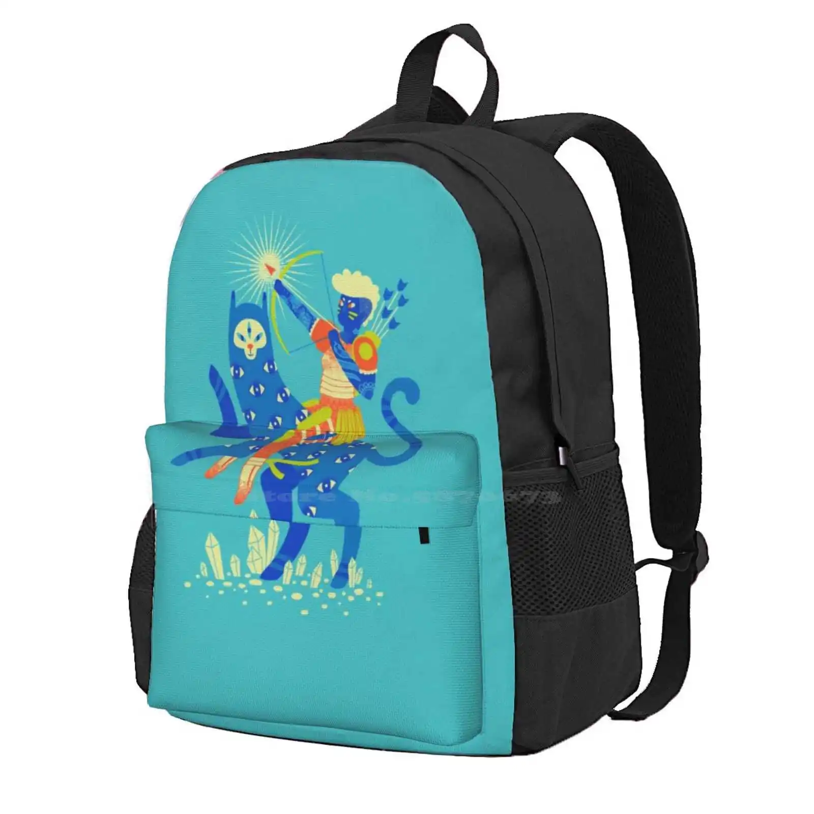 

The Warrior Hot Sale Schoolbag Backpack Fashion Bags Warrior Fantasy Cat Adventure
