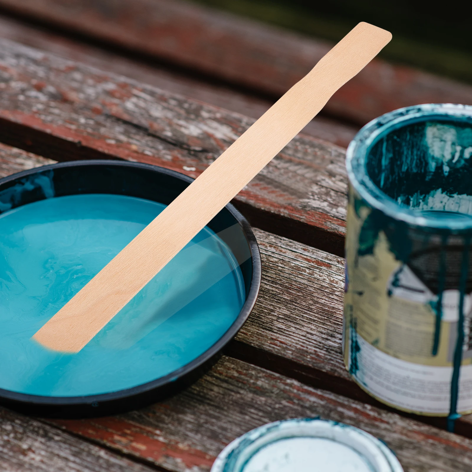 

20 Pcs Stick Paint Whisking Rod Wood Wood Stir Stick Tools Mixing Resin Craft Decoration Practical Eco Food Grade