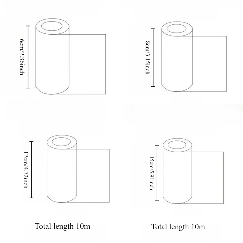 1pc High Transparency Mousse Cake Border 5m Cake Packaging PP No Raw Edge Popping Paste Decoration Baking Packaging