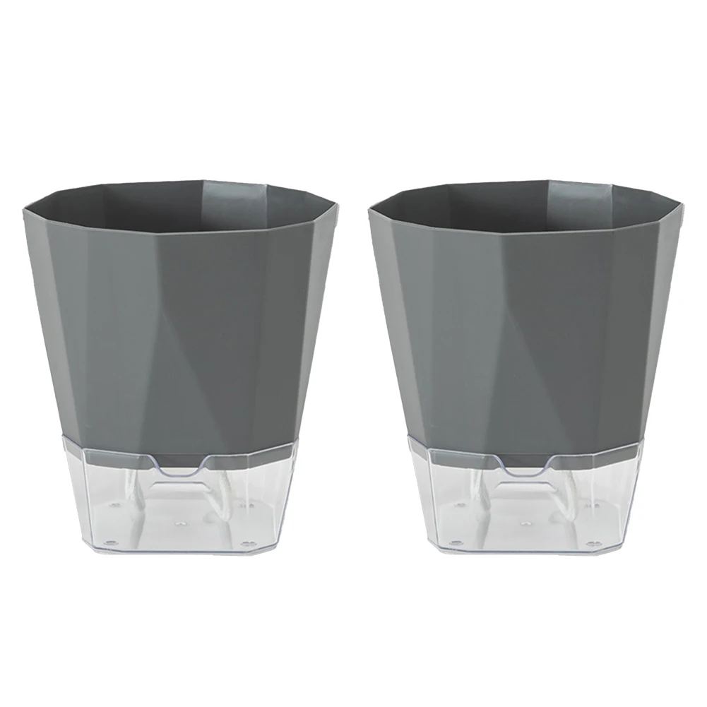 

Self Watering Flower Pots Set of 8 with Innovative Water Reservoir and Absorption Rope for Effortless Gardening