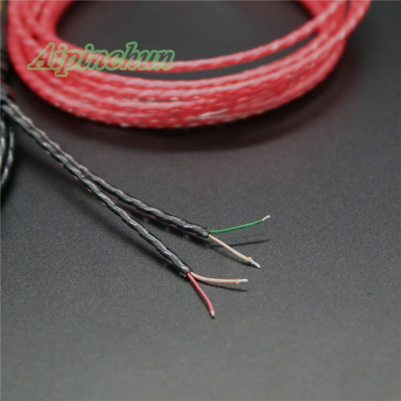 Aipinchun 3,5 мм 3-полюсный линейный разъем DIY кабель для наушников ремонт наушников Замена провода шнур 4 цвета A08