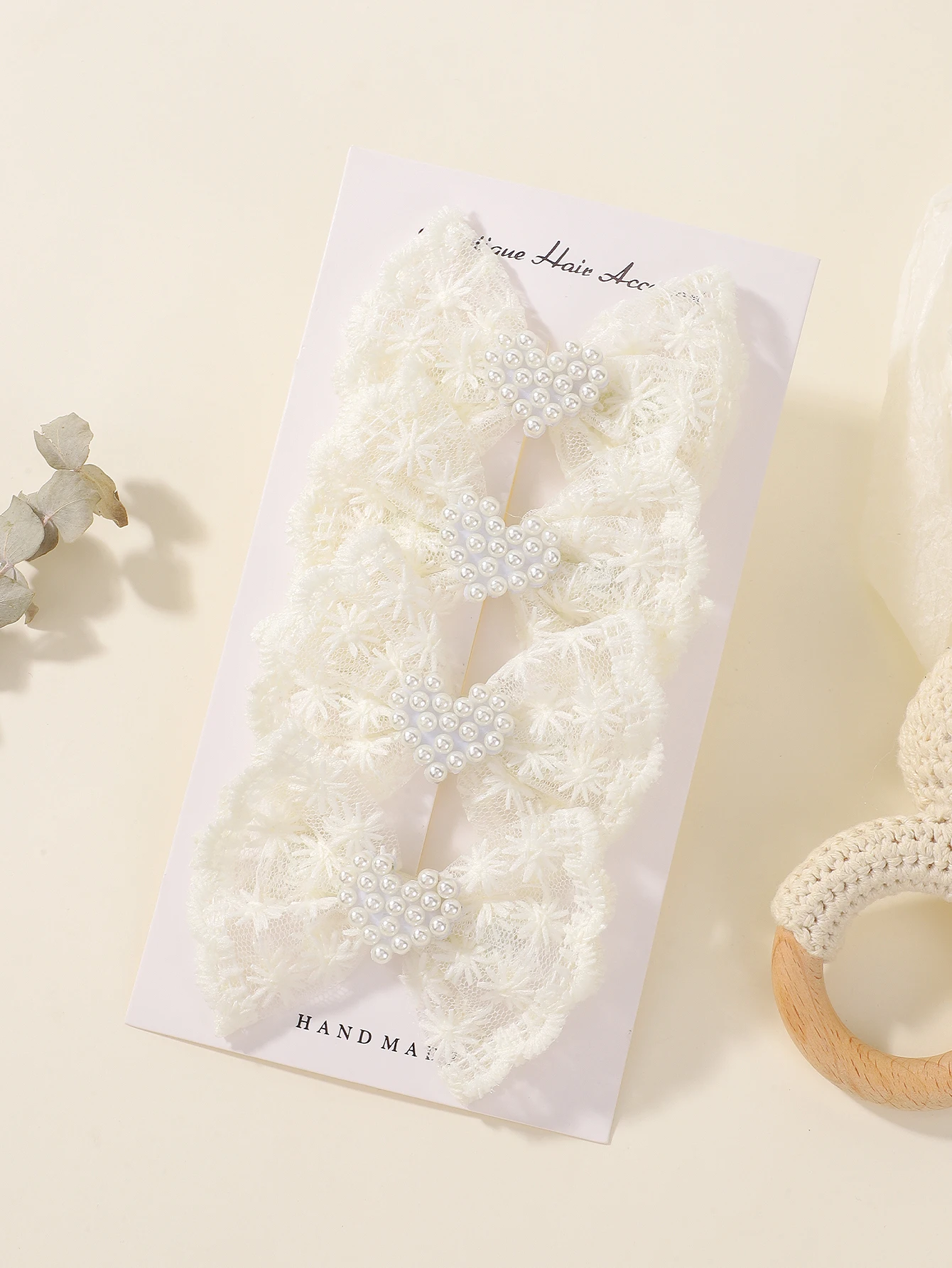 2/4cps أنيقة الرجعية شريطة من الدانتيل Bowknot دبوس الشعر للنساء الفتيات مشبك شعر الموضة إكسسوارات الشعر الحلو الأميرة الشريط BB Cli