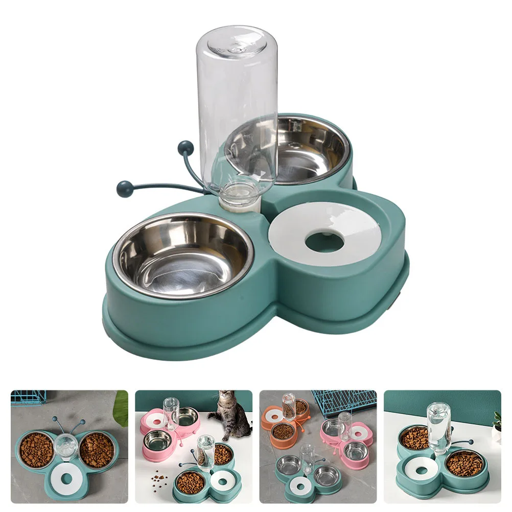 

Automatic Pet Feeder Water Dispenser For Cats Dogs Rabbits Bite-Resistant Multi-Function Household Pet Waterer