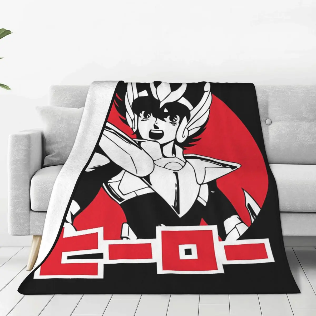 Anime Knights Of The Zodiac Saint Seiya Blanket Soft Warm Flannel Throw Blanket Plush for  Living room Picnic Travel Home Sofa