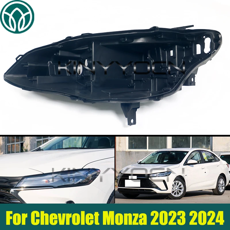 

Front Headlight Base For Chevrolet Monza 2023 2024 Headlamp Base Back House Shell Cover Cap