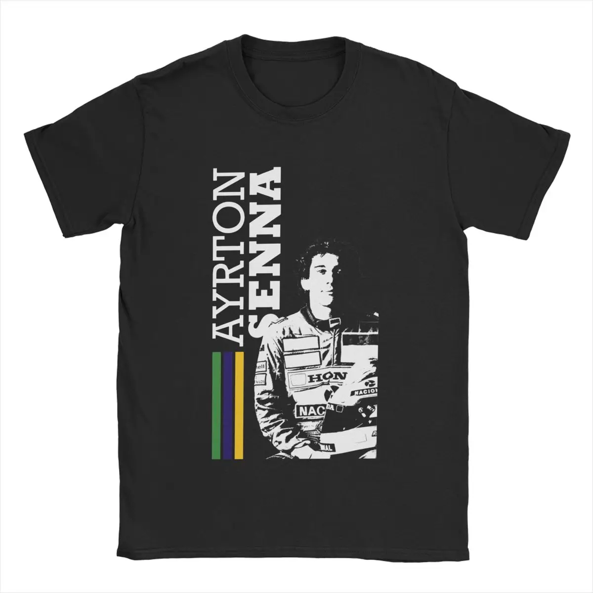 Summer Ayrton Senna Brazil Men Women\'s T Shirts Outfits Novelty Tee Shirt T-Shirts Cotton Classic Clothing