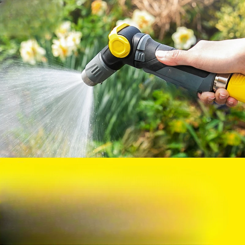 Water geven waterleiding sprinklermondstuk tuinieren tuin hogedruk spray douche waterpistool