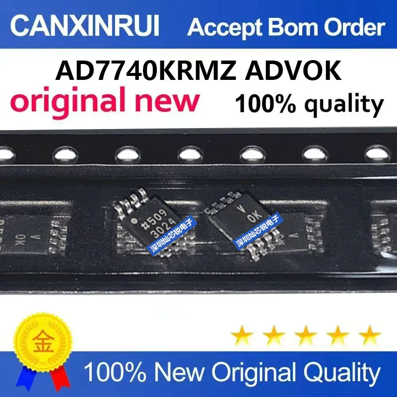 (5-100 Pieces) AD7740KRMZ ADVOK SMD MSOP8 Synchronous Voltage-to-Frequency Converter Chip Original Brand New