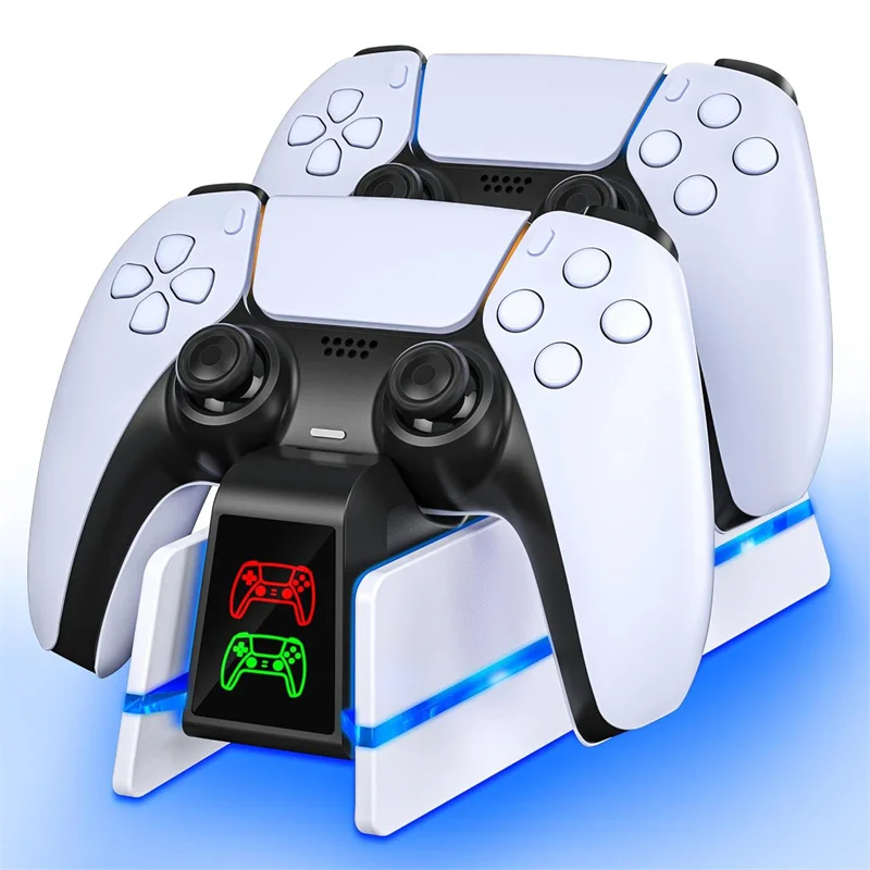 

PS5 Controller Charger Station For PS5 Edge, Charging Station With 10 LED Light