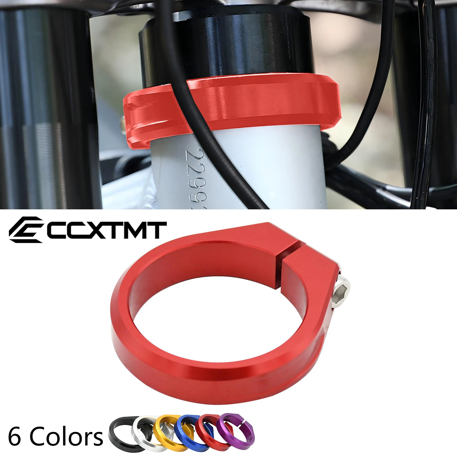 CNC Steering Column Aluminium Pipe Clamp Reinforced Riser Clamps For Sur-Ron Refit Parts Light Bee X Electric Motorcycle Bike