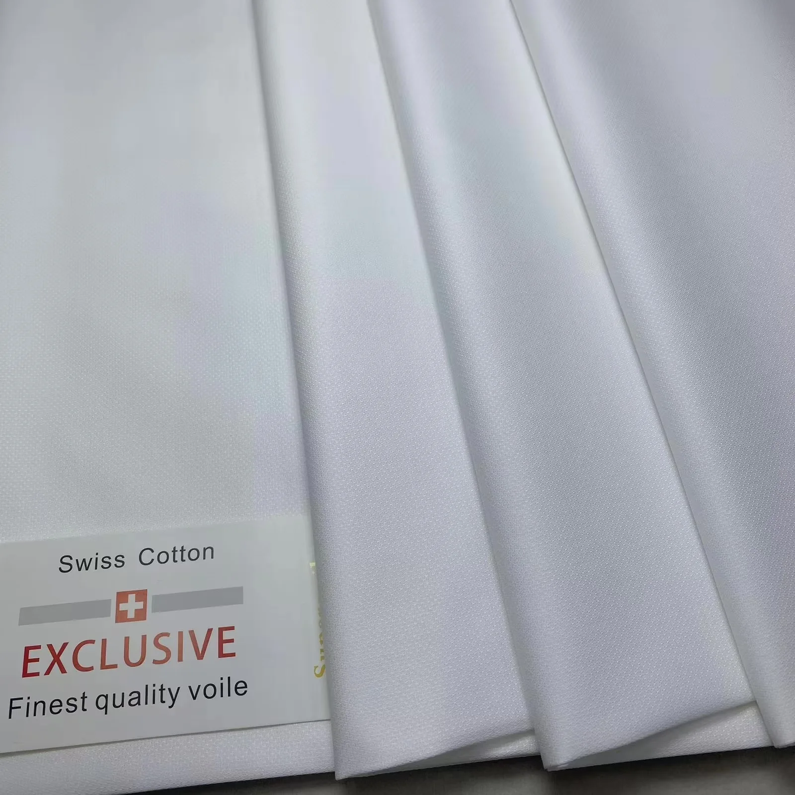 5 Yards Pure White African Soft Atiku Fabric For Men Suit Making Swiss Material 100% Cotton For Clothes Sewing Wedding Materials