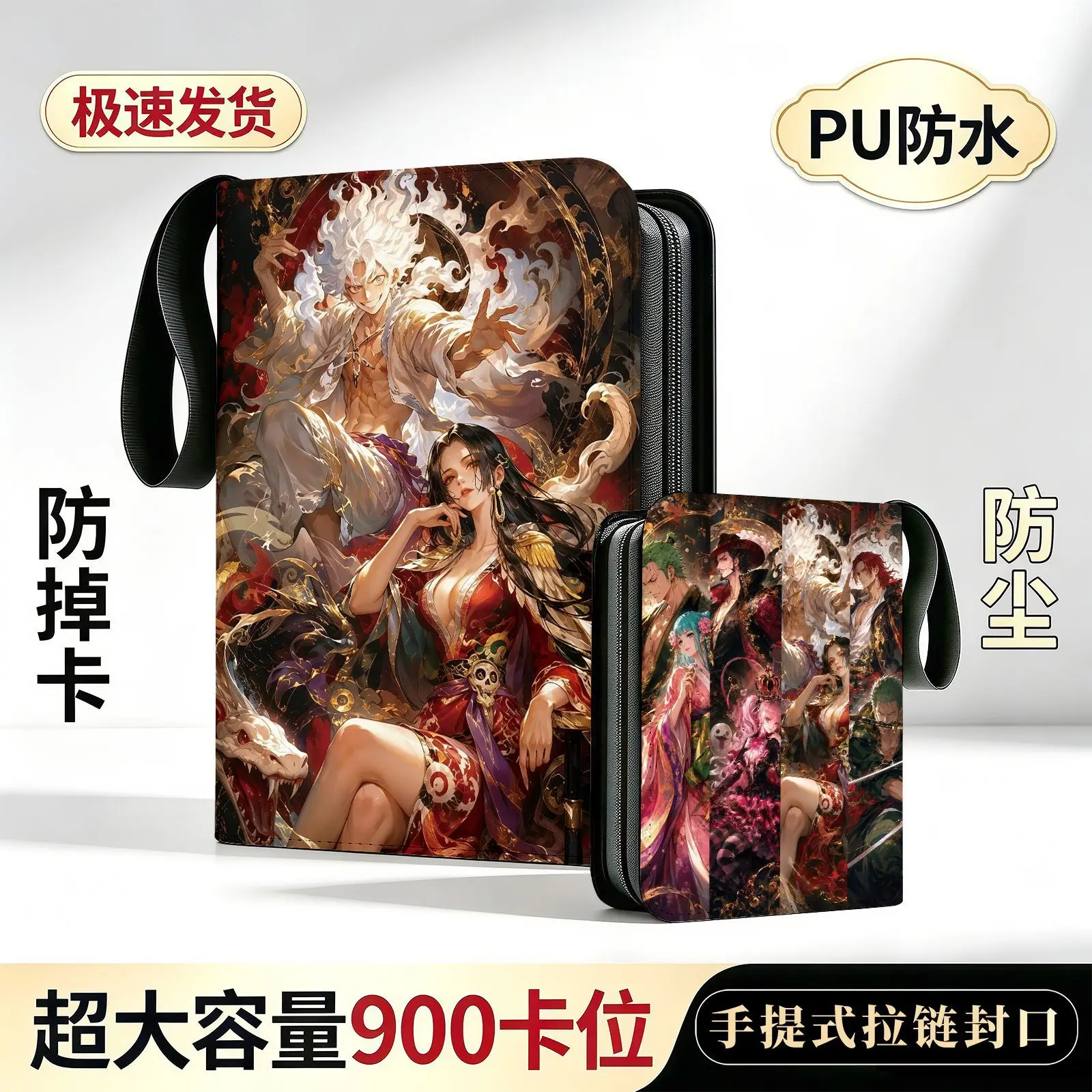 One Piece 900Pcs OPCG Cards Album Book Luffy Nami Zoro Anime Map Letter Holder Binder Action HD Protector Notebook Folder Gifts